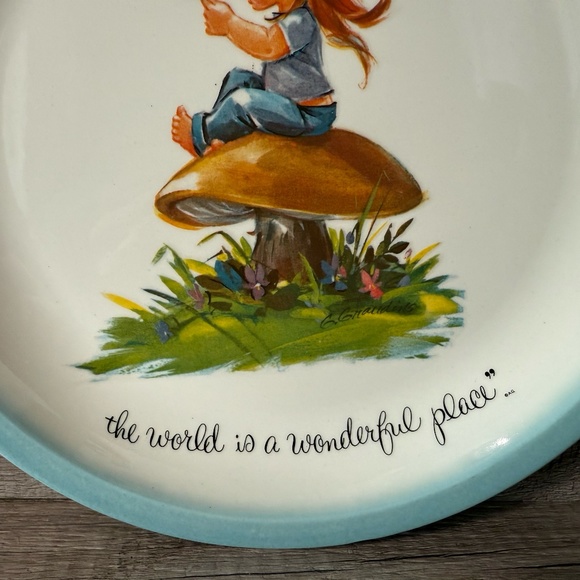 Vintage GIGI Collectors Edition Plate “Smile…the world is a wonderful place" - Picture 4 of 7
